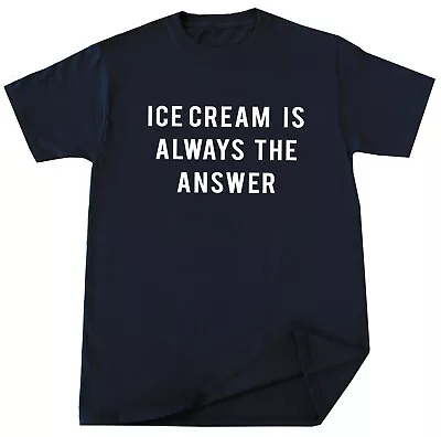 Funny Ice Cream T-shirt Chocolate Vanilla Ice Cube Lover Truck Birthday Gift • $19.99