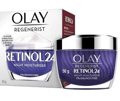 $24 • Buy OLAY REGENERIST RETINOL24 Night Moisturiser Fragrance Free 50g BRAND NEW/SEALED