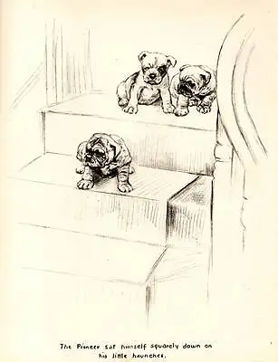 Funny Original Vintage Dog Print 1942 K.F. Barker  The Pioneer....  • £7.75