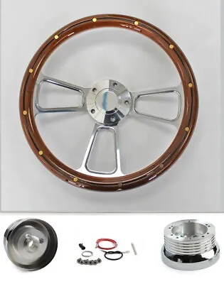 60-73 All VW Volkswagen Beetle Bug Mahogany And Billet Steering Wheel 14  • $214.29