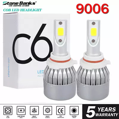 2PCS LED 9006 HB4 White Headlight Fog Light Bulb Conversion Kit Low Beam Bulbs • $10.79