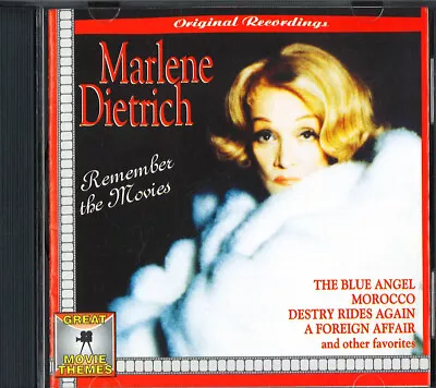 253a New Sealed (cd)  Marlene Dietrich Remember The Movies • $16.50