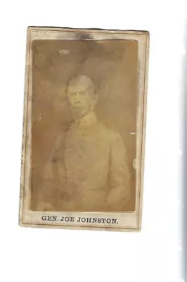 Civil War CDV Confederate General Joseph Johnston • $25