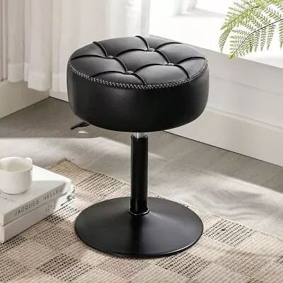 Adjustable Vanity Stool 360°Swivel Vanity Chair Stool For Makeup Room Black • $45.56