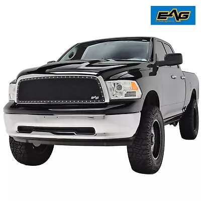 EAG Steel Wire Mesh Grille Insert W/Chrome Rivets Fit 09-12 Dodge Ram 1500 • $89.99