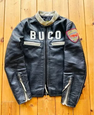 BUCO Single Rider Jacket J-100 Golden Size: 38 Red Dragon Motorcycle Club NJ • $1389.99