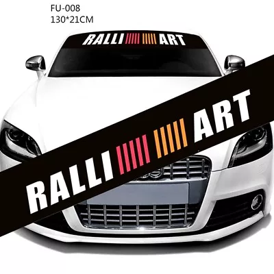 JDM Ralliart Sport Racing Decals Car Front Rear Windshield Sticker Scorpa Black • $13.99