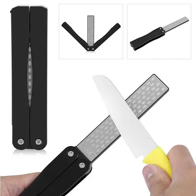 $8.73 • Buy Folding Diamond Sharpener Knife Sharpening Stone For Kitchen Garden Outdoor AU