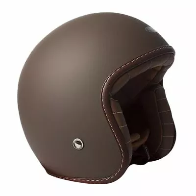 M Medium RXT Vintage Retro Matt Brown Open Face Motorbike Helmet Cafe Racer • $149.99