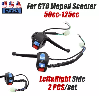 Left/Right Hand Brake Lever Side Control Switch For GY6 Moped Scooter 50cc-125cc • $25.99