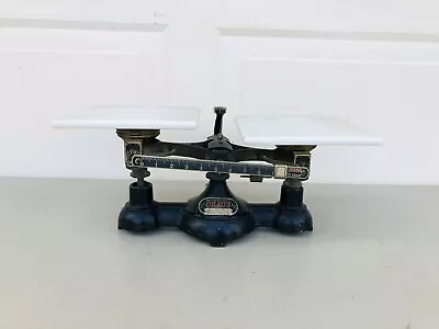 Vintage Antique Ohaus Beam Balance Newark Cast Iron Scale Pharmacy Medical • $145