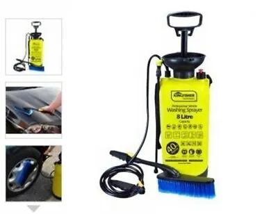 £19.95 • Buy 8l 40psi High Pressure Sprayer Washer Power Pump Car Jet Brush Hose Cleaner Weed