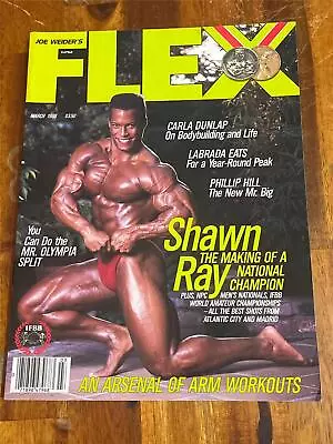 FLEX Bodybuilding Muscle Magazine SHAWN RAY 3-88 • $14.99