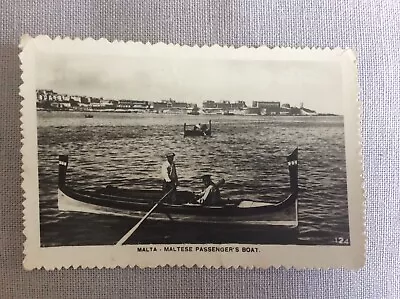 Malta Early 1940s Real Photo Maltese Passenger Boat Valletta 9 X 6 • £4.99