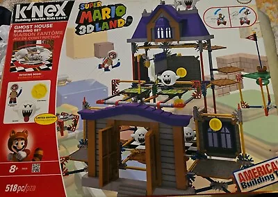 K'NEX Nintendo Super Mario 3D Land Ghost House Building Set With Boo Sealed Bags • $66.99