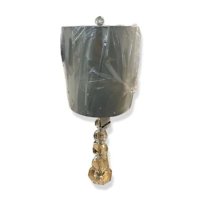 $225 Bassett Mirror Company Clear Faceted Crystal Zenia Table Lamp 28  • $71.98