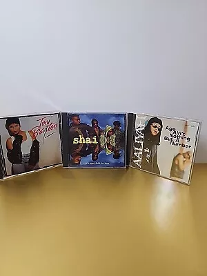 Lot Of 3 VTG 90s R&B Music CDs- Braxton Aaliyah Shai • $9