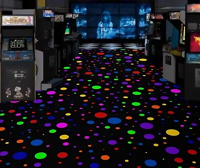 80s Arcade Rug Retro Arcade Rug Bowling Alley Carpet Game Room Rug • $57