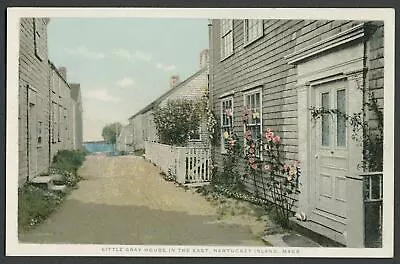 Nantucket MA: 1920s H. Marshall Gardiner Postcard LITTLE GRAY HOUSE IN THE EAST • $7