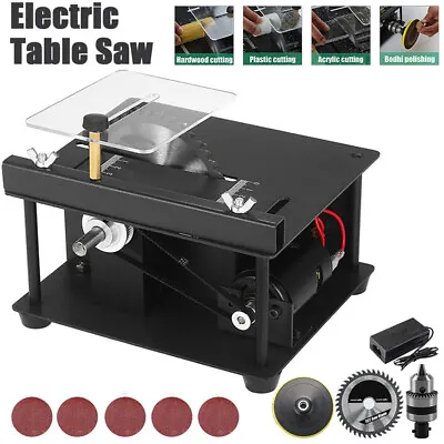 £45.92 • Buy Mini Table Saws Bench Saw Blade DIY Woodworking Cutting Tool Polish Machine​ UK