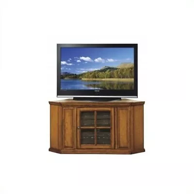 Leick Furniture 46  Corner TV Stand In Burnished Oak Finish • $302.81