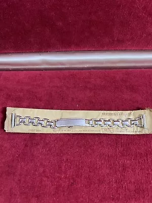 Rare 1940s 12k White Gold-Filled Kestenmade Majestic Nos Vintage Watch Band 5/8” • $66.66