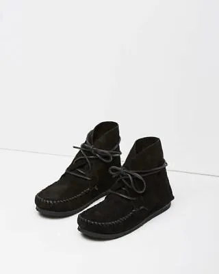 Isabel Marant Étoile Black Suede Moccassin Flavie Boots 38 Fr • $99.99