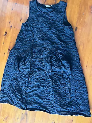 Beautiful Black GORMAN Tulip Dress Size 10 - 100% Organic Cotton. Fab Condition • $129