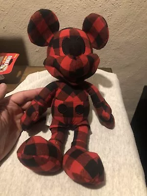 Disney Mickey Mouse X AE American Eagle Special Edition Plush Doll Red Plaid 12  • $12.99