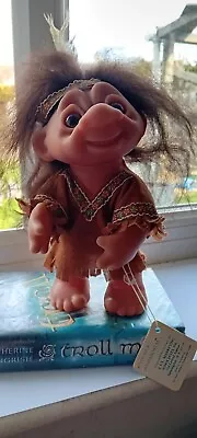 Vintage Dam Norfin Norfahontas Troll Doll 1977 Denmark Original Outfit & Tag  • £39.99