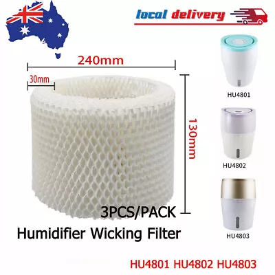 3Pcs Replacement Air Humidifier Wicking Filter For Phlip HU4801 HU4802 HU4803 • $20.23