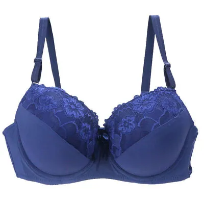 UK Size Sexy Lace Full Cup Bra Padded Push Up Multiway Strapless Underwired Bra • £8.98