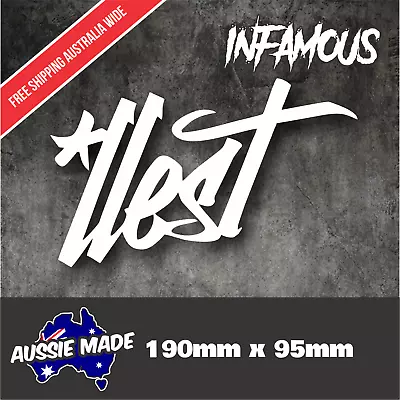 $6.60 • Buy Illest Graffiti Cool JDM Car Vinyl Decal Sticker 4X4 Boys Forever Wild Drift