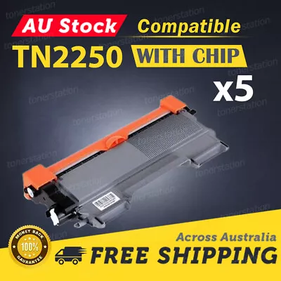 5x TN2250 Toner For Brother HL2240DHL2242DHL2250DNHL2270DWMFC7362MFC7360 • $54.80