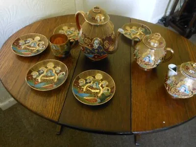 £15 • Buy Samurai , Genuine Hand Painted Vintage China, Partial Tea Set