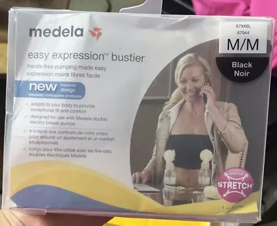 Medela Easy Expression Hands Free Pumping Bustier - Black M • $17.50