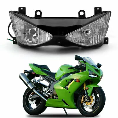 Headlight Headlight For Kawasaki Ninja ZX636 ZX6R 2003-2004 Clear E1 • $424.09