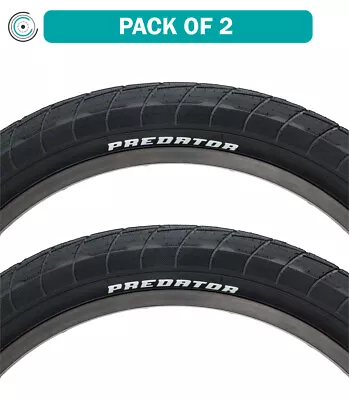 Pack Of 2 Eclat Predator Tire 20 X 2.3 Clincher Wire Black 120tpi • $86.36