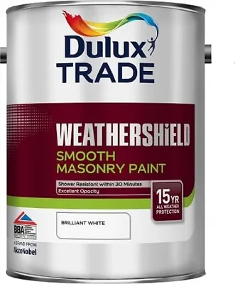 Dulux Trade Weathershield Smooth Masonry Paint • £64.95