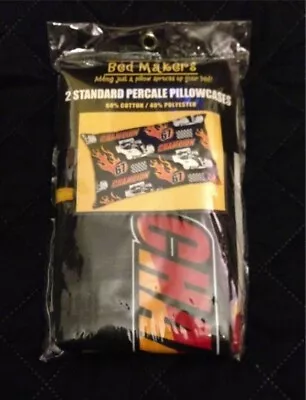 Bed Makers Percale Two Standard Pillowcases F1 Racing Themed • $16.99