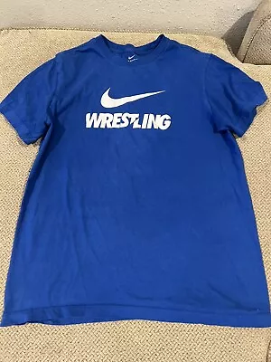 Men's Rare Nike Blue Wrestling Match Singlet Shirt Small S • $32.50