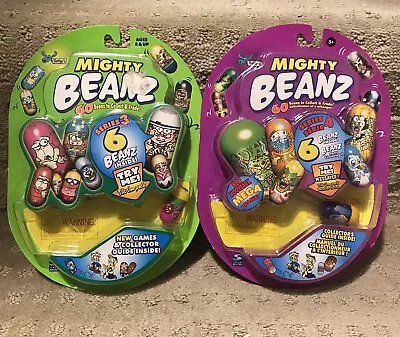Mighty Beanz 6 Pack Series 3 & 4 Sealed Nice. Spin Master Moose Toys Y2K Vintage • $44.77