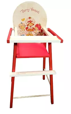 Vtg 1983 Strawberry Shortcake Berry Sweet Baby Doll High Chair • $70