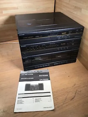 Sharp HiFi Midi System SG-FS30 Stereo Vinyl Record Player Twin Cassette - Spares • £29.99