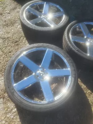  24 Inch  Dub Ballers Rims And Tires. I Have 5 Rims And Tires .  • $1800