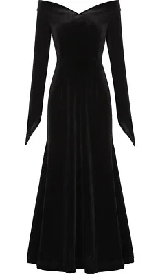Addams Family Morticia Oumbivil Black Cosplay Costume Halloween Dress Size 2XL • $25