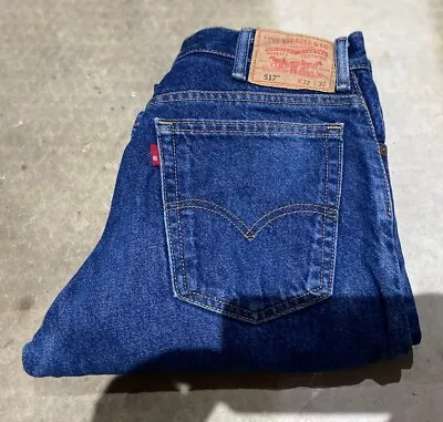 Vintage LEVI'S 517 Mens Bootcut Jeans W32 L32 Blue • £13.39