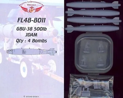 Flying Leathernecks Models 1/48 GBU-38 500lb BOMB JDAM (4) Resin Set • $9.99