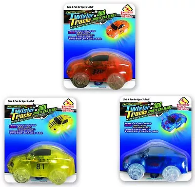 Mindscope Twister Tracks Trax Light-up LED 360 Sport Car Series (3 Vehicles ) • $17.90