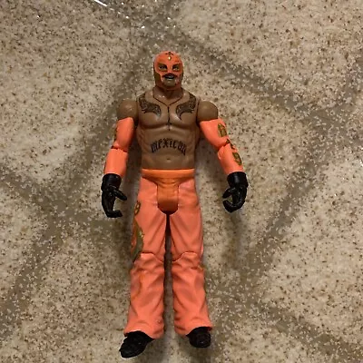  WWE Wrestling Mattel Basic Series Summerslam Orange Pants Rey Mysterio Figure • $11
